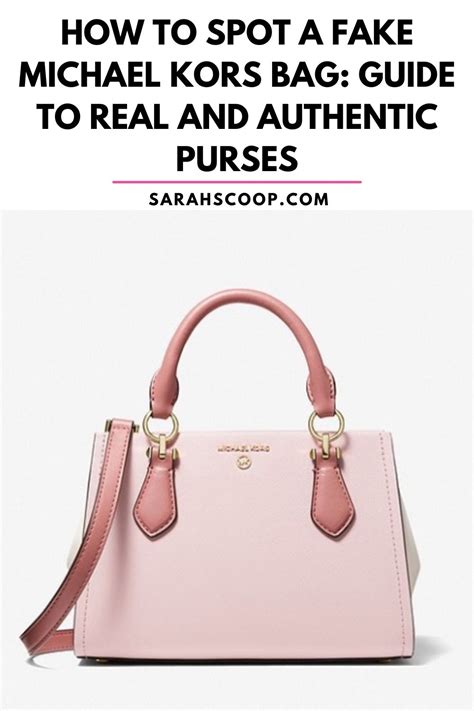 how to know authentic michael kors bag|authentic Michael Kors handbags.